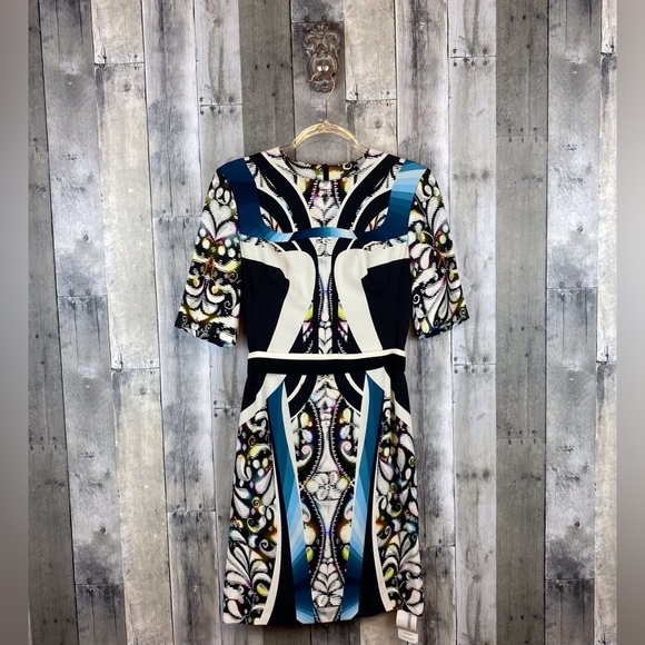 Peter Pilotto Dresses & Skirts - Peter Pilotto Graphic Design Paisley Cottagecore Sheath Dress Size 6.